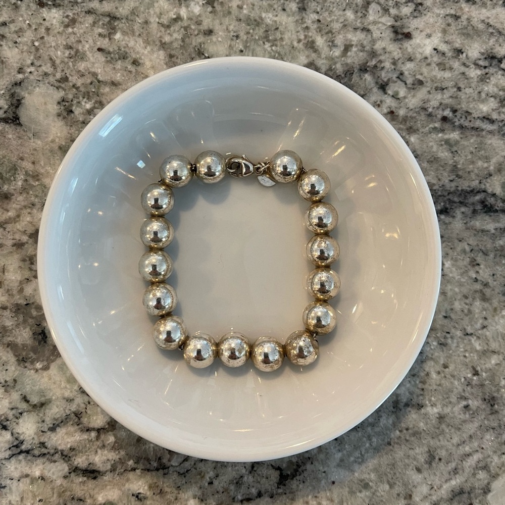 Tiffany ball bracelet sterling silver